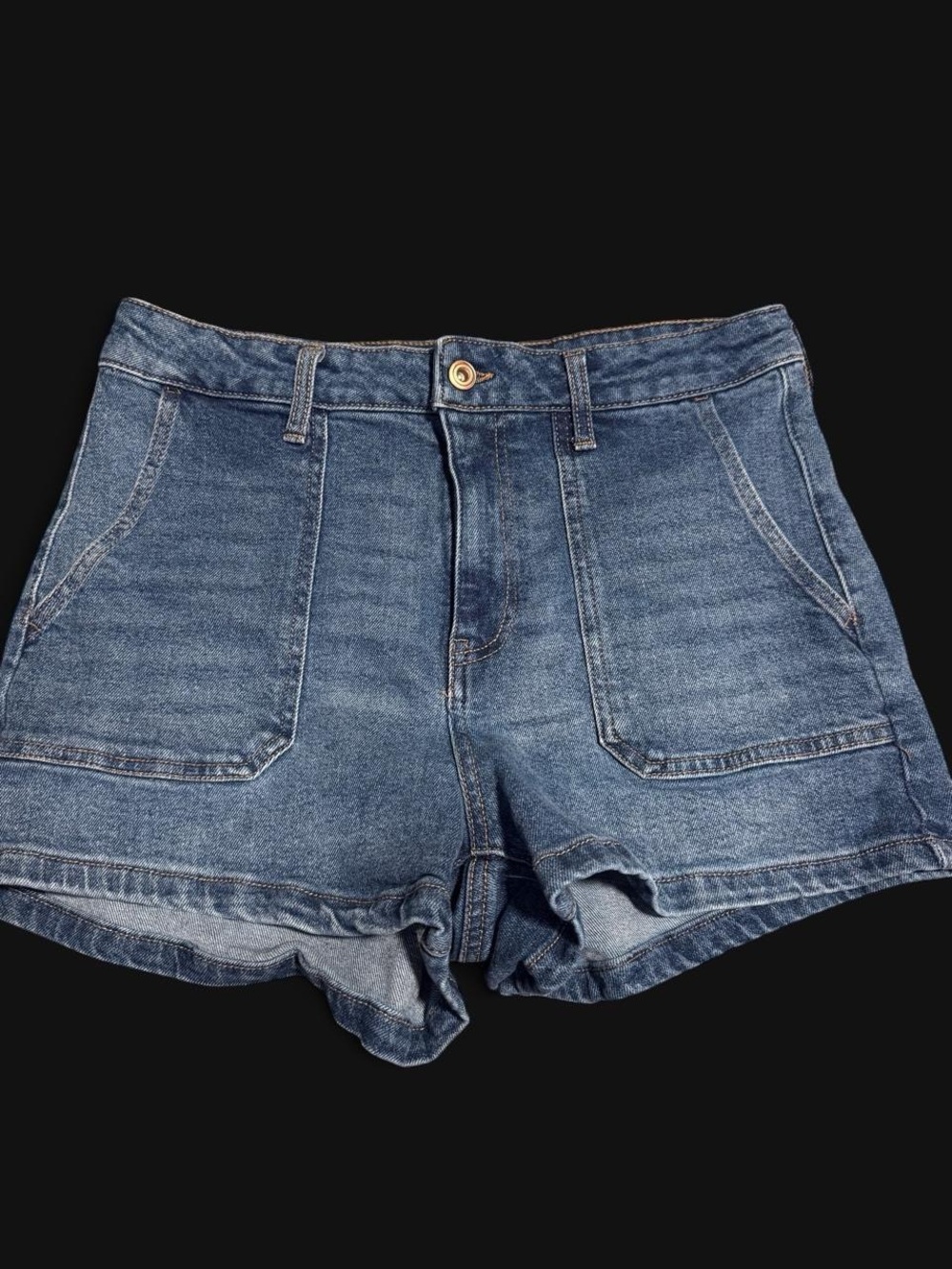 Celebrity Pink Blue Denim Cargo Shorts